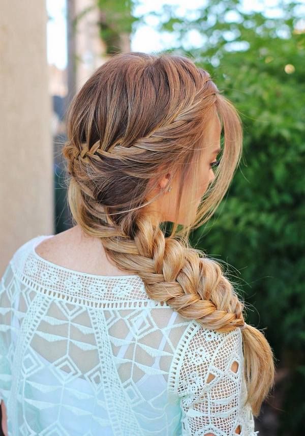 Long hairstyles from Missy Sue French Braid Ponytail, Braided Ponytail Hairstyles, Braided Hairstyles Tutorials, Messy Fishtail, Braid Tutorials, Hair Updo, Hairdos, Creative Hairstyles, Unique Hairstyles