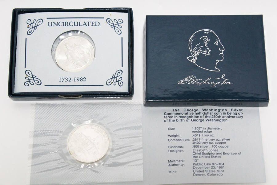 1982 George Washington Uncirculated Half Dollar Commemorative