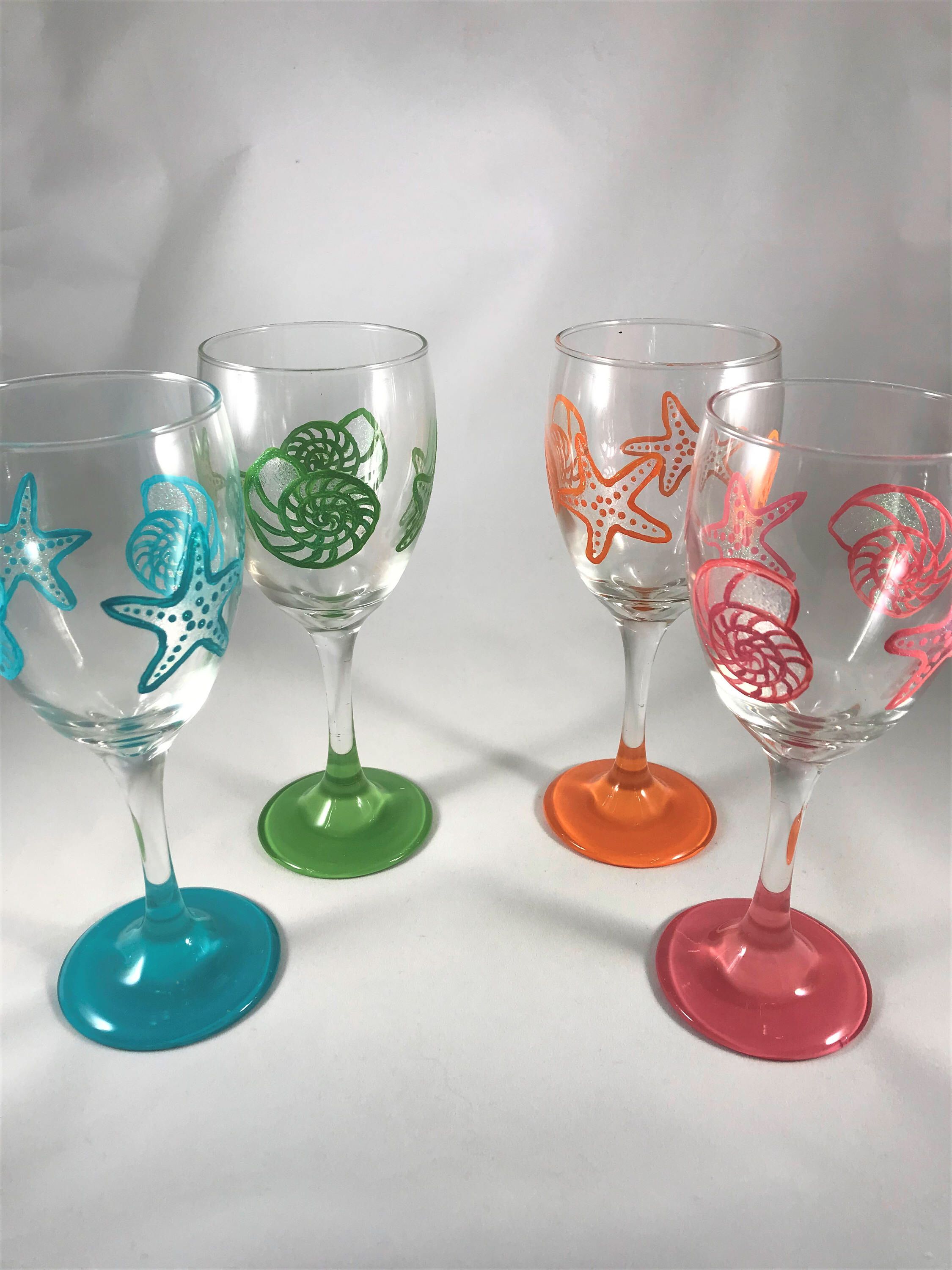 Inside Novelty Goblet Glass Glassware Red Wine Glasses Starfish Dolphin For Home