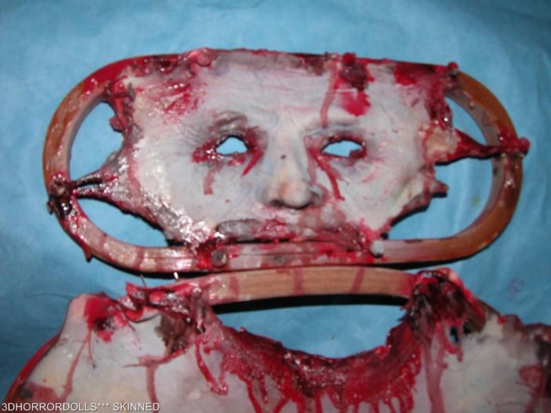 Skinned body hanging art halloween prop dead attraction