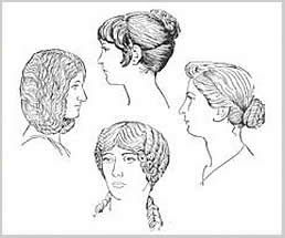Coiffure d'époque Grèce Antique réalisée sur perruque et