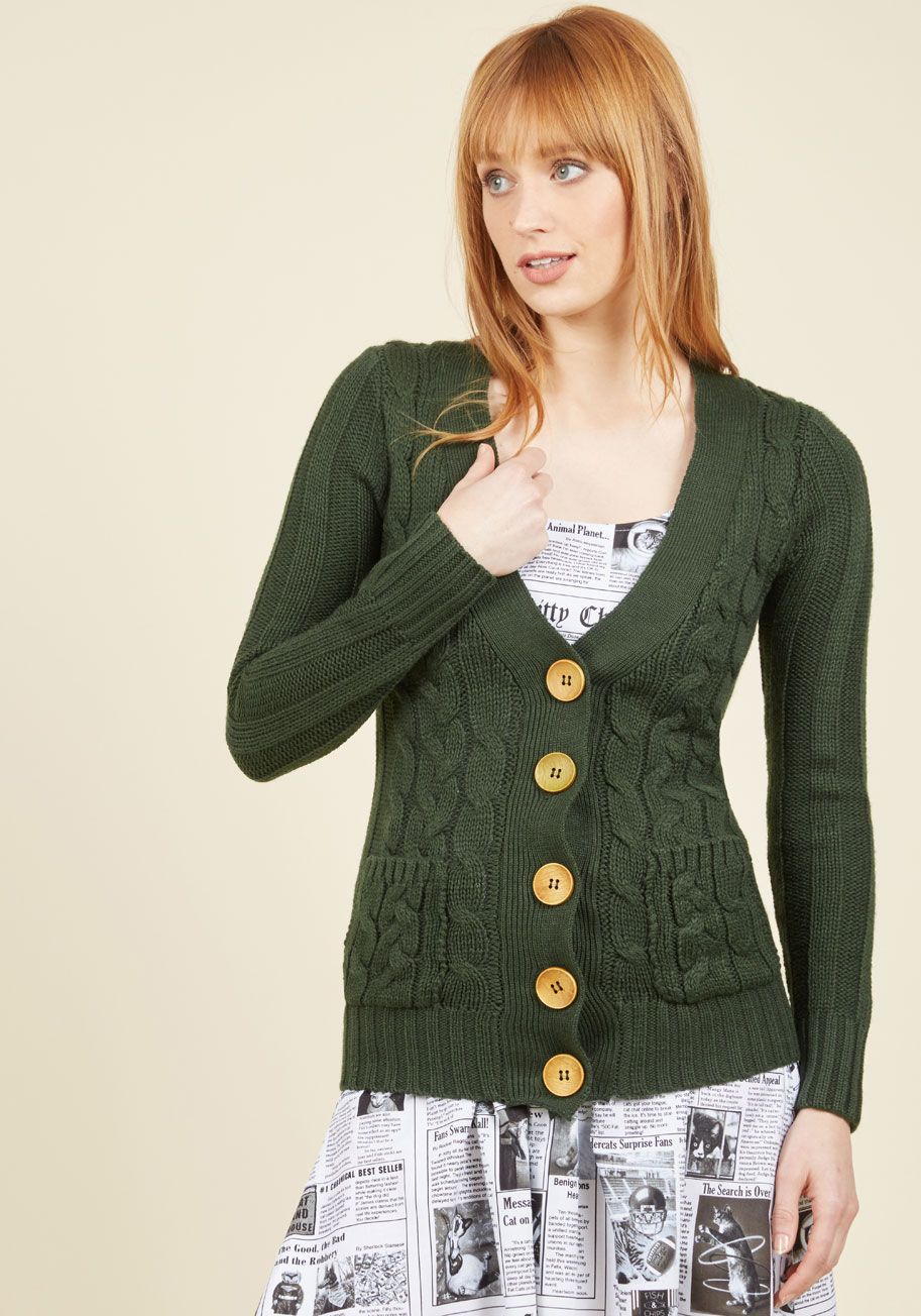 cuello redondo. Tejer patrón Vintage 1950s Cable de Señora Cardigan//Chaqueta