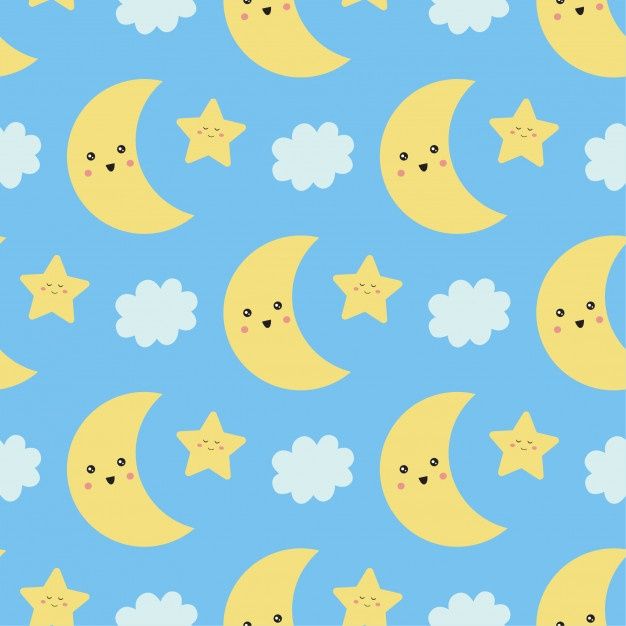 Cute seamless pattern with moon, stars a... | Premium Vector #Freepik #vector #pattern #star #cloud #nature Star Cloud, Vector Pattern, Stars And Moon, Graphic Resources, Freepik, Seamless Patterns, Kids Rugs, Glitter, Clouds