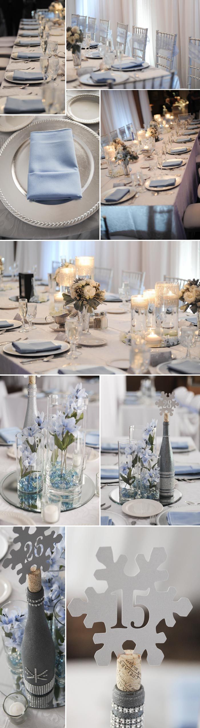 Schnee Hochzeit Im Februar Tischdeko Pinterest Wedding Hochzeit Im Februar Mit Toller Tischdeko In Silber Und Hellblau Bilder Jdhowell Photography