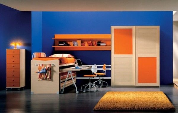 Colour Orange Bedrooms Interior Design Blogs And Blue And Orange Bedroom Ideas Inspiration