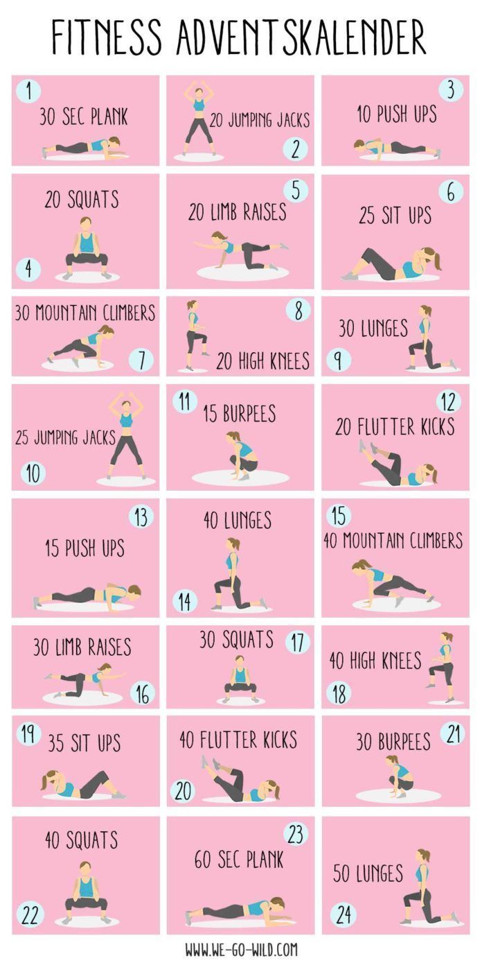Der ultimative Fitness Adventskalender - 24 Tage Mini Workouts - Der ultimative Fitness Adventskale...