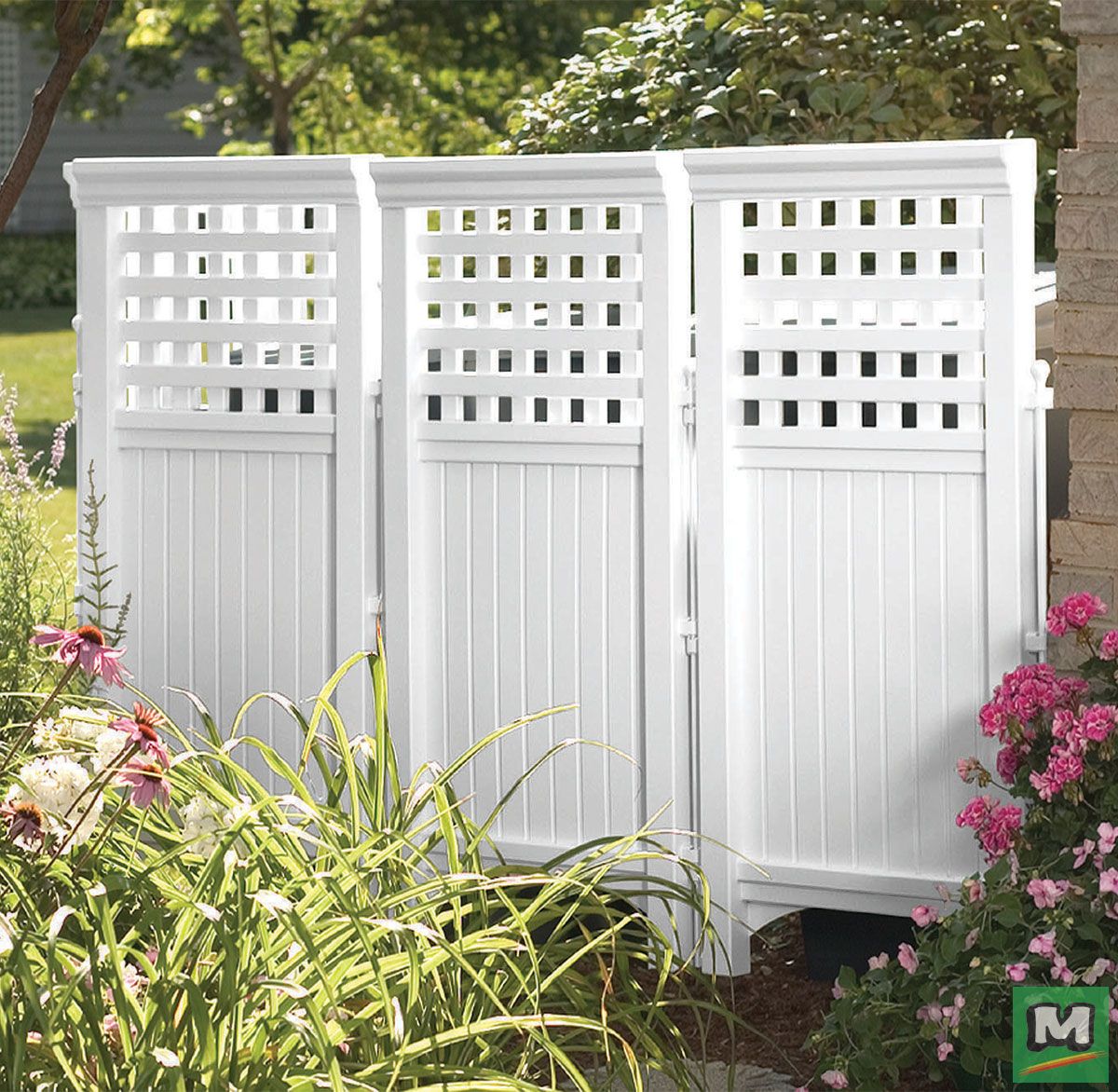 Conceal Your Air Conditioner Garbage Cans Or Trash Dumpsters With This Suncast Outdoor Screen Enclosure Privacy Screens Garbage Cans Or Trash Dumpsters, Suncast Outdoor Screen Enclosure Menards