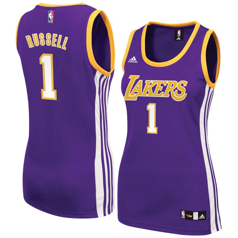 DAngelo Russell Los Angeles Lakers #1 Purple Youth Player Jersey