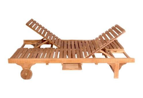 Bel Air Teak Double Chaise Lounge Set Outdoor Pinterest Bel Air Teak Double Chaise Lounge Set
