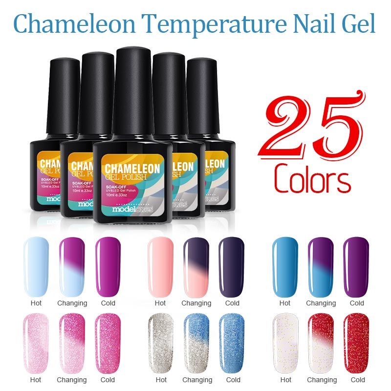 Aliexpress Com Buy Modelones 10ml Temperature Color Change Colorful Nail Gel Gel Nails Gel Polish Gel Nail Polish