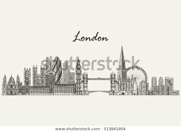 London Skyline Hand Drawn Sketched Vector Stock Vector (Royalty Free) 513841954 London Skyline, Vector Stock, Hand Drawn, Royalty Free Stock Photos, How To Draw Hands, Stock Images, Illustration, Picture, Travel