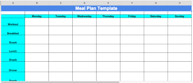 cize nutrition planning tips and meal plan template cize