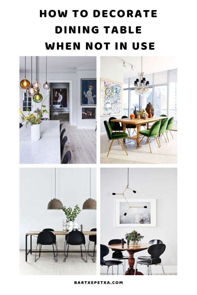 How To Decorate Dining Table When Not In Use Dining Table Centerpiece Dining Table Decor Dining Room Table Decor