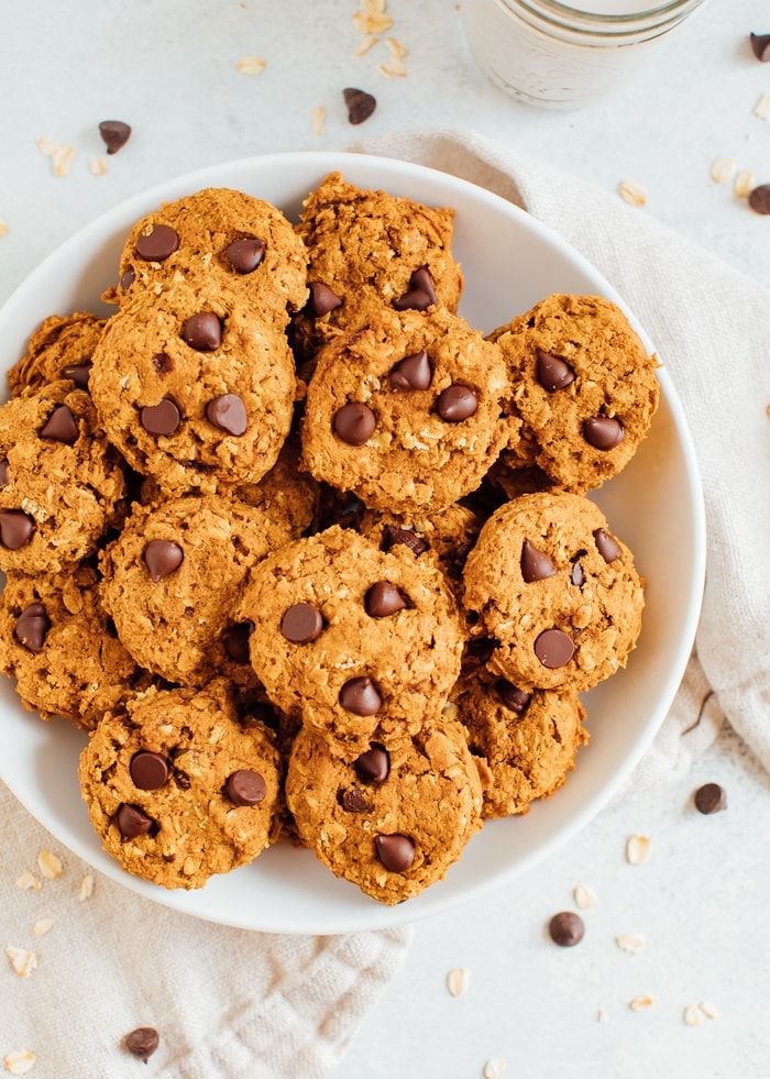 Pumpkin Oatmeal Chocolate Chip Cookies Pumpkin Oatmeal Chocolate Chip Cookies