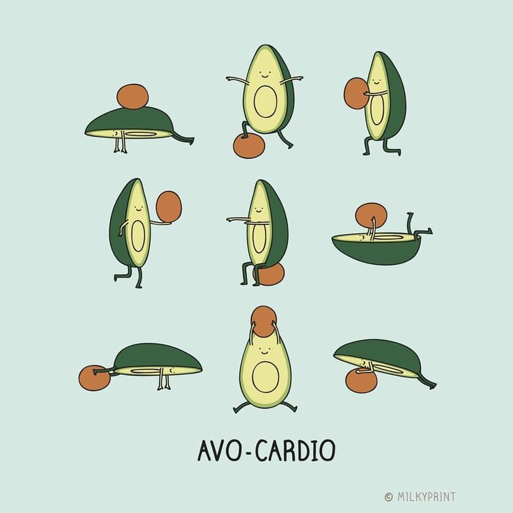 Avo-cardio – have a great weekend workout! – – – #avocado #food #workout #fitness #exercise #– ##f...