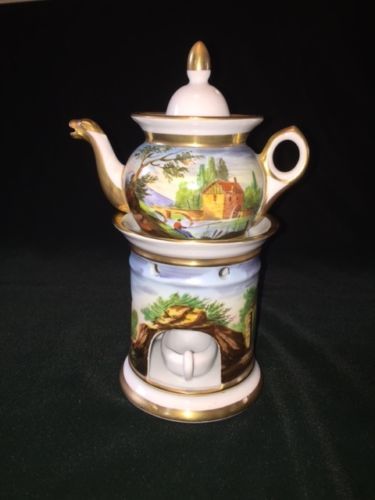 Antique Old Paris French Porcelain Tisaniere Veillese Teapot Warmer Tea Pots Teapots Unique - China Teapot With Warmer Antique Old Paris French Porcelain Tisaniere Veillese Teapot Warmer Tea Pots Teapots Unique - China Teapot With Warmer