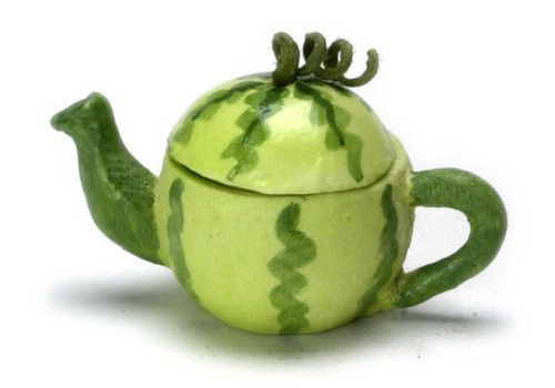 Miniature Dollhouse FAIRY GARDEN Accessories ~ Green Pear Fruit Teapot ~ NEW Miniature Dollhouse FAIRY GARDEN Accessories ~ Green Pear Fruit Teapot ~ NEW