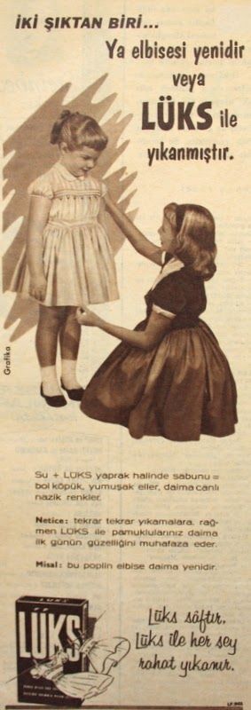 oguz topoglu luks camasir sabunu 1959 nostaljik eski reklamlar reklam nostalgia tarih