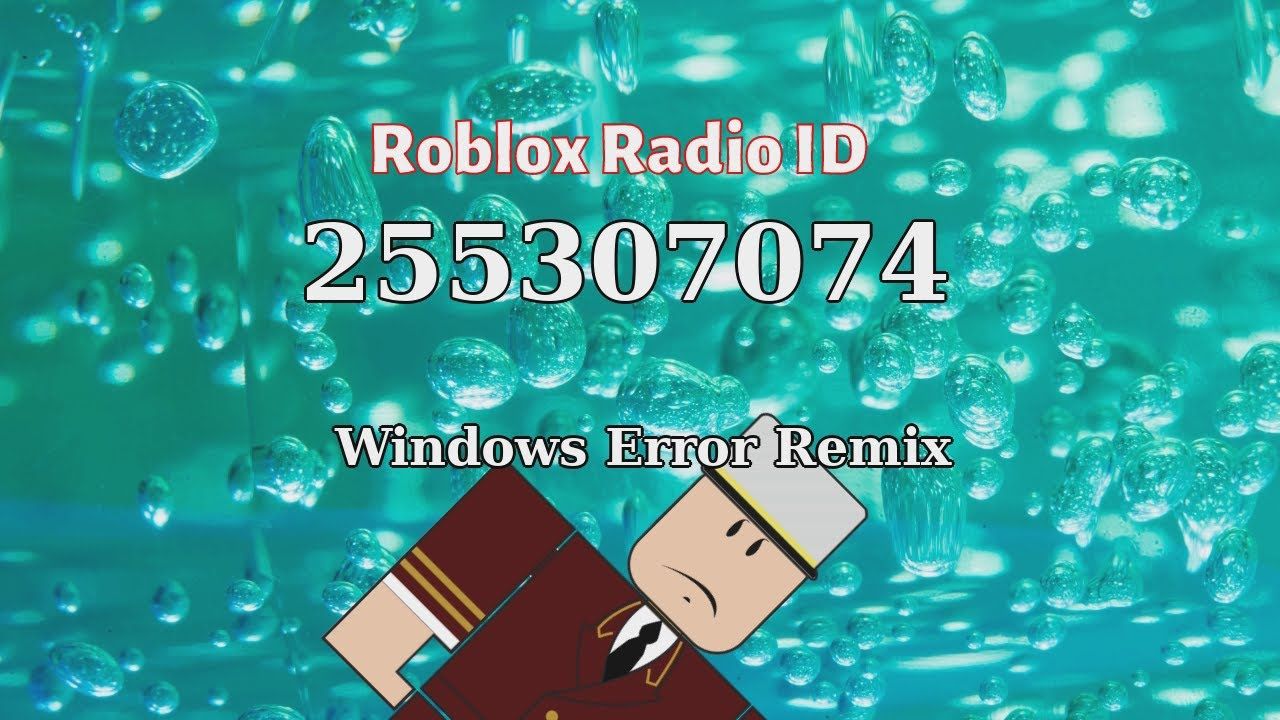 Windows Error Remix Roblox Id Roblox Radio Code Roblox Music Code Roblox Coding Roblox Codes - roblox gear code for radio