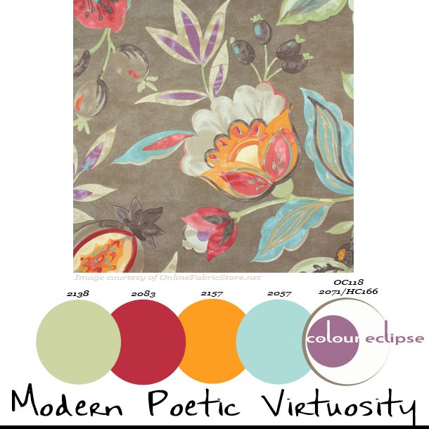 Modern Poetic Virtuosity Color Palettes Pinterest Palette Paint Palettes Color Schemes Benjamin Moore Combinations Waverly Modern Poetic Flaxseed Fabric