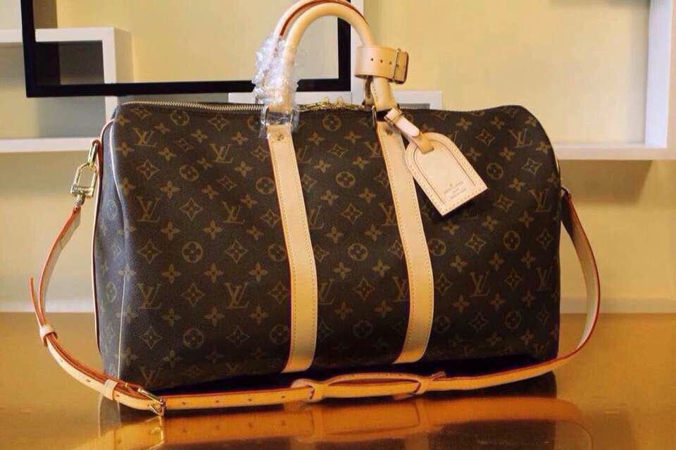 louis vuitton black keepall bandoulière bag