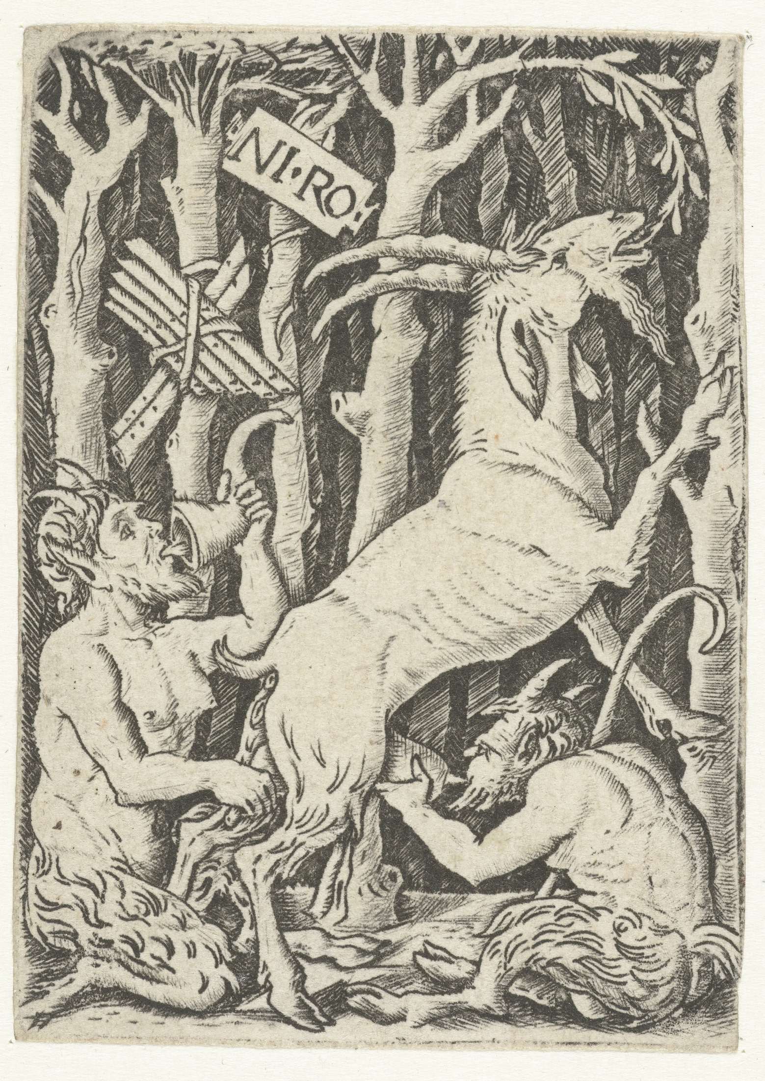 Twee satyrs drinken melk van geit, Nicoletto da Modena, 1490 - 1520 Medieval Witch, Medieval Art, Satyr, Faun, Ancient Mysteries, Ancient Artifacts, Fantasy Artist, Dark Fantasy Art, Lac Champlain