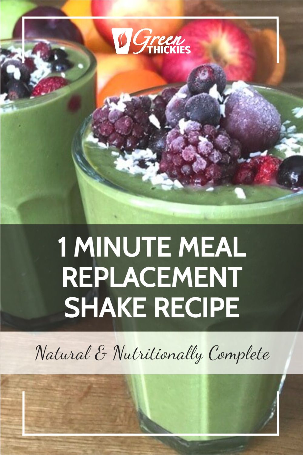 This delicious nutritionally complete meal replacement shake is the ultimate healthy fast food on the go. Perfect for weight loss, the secret ingredient is... Green Smoothie Cleanse, Green Detox Smoothie, Green Smoothie Recipes, Green Smoothies, Smoothie Diet, Fast Healthy Meals, Healthy Recipes For Weight Loss, Fast Food, Healthy Food
