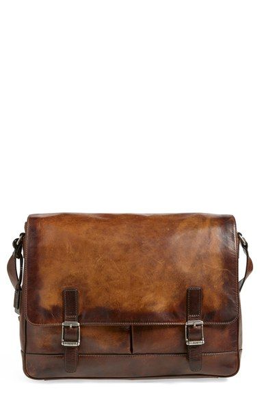 frye oliver leather messenger bag