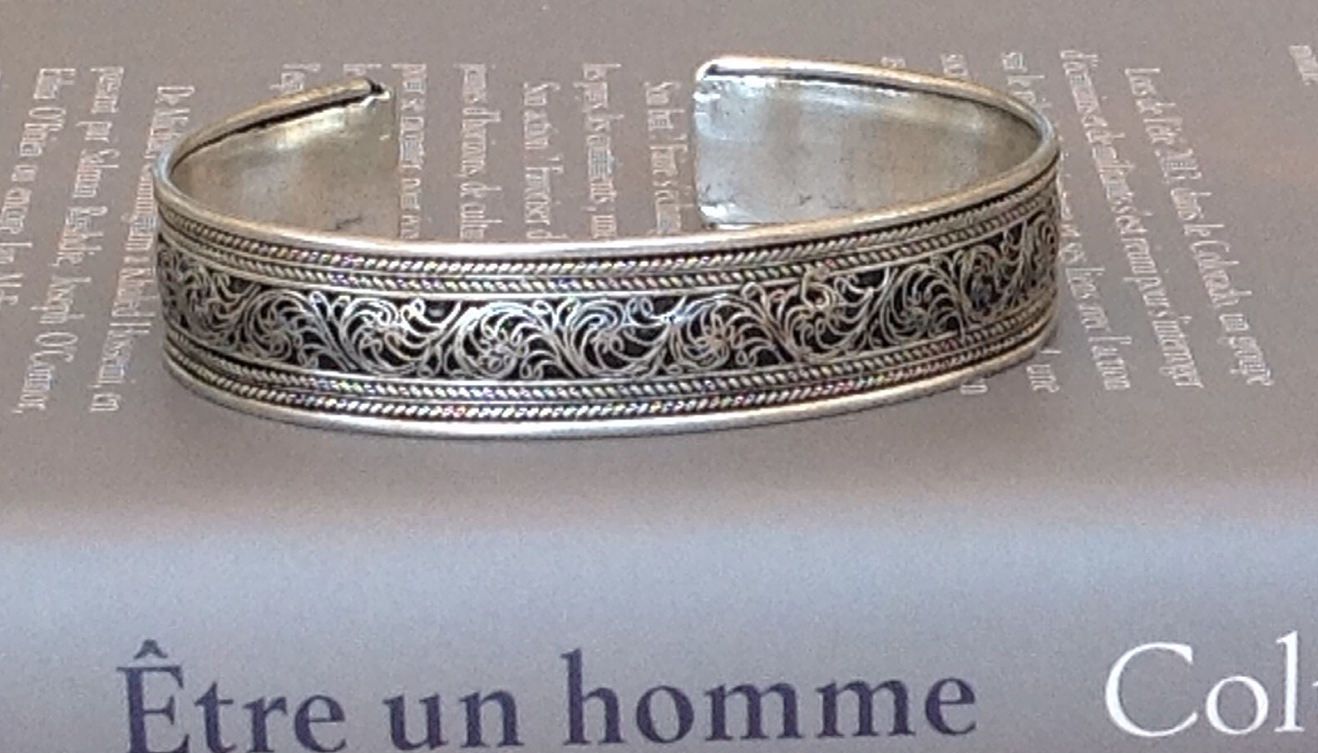 Fasion Women Lady Belle cadeaux bijoux argent massif plaqué Bracelet Jonc