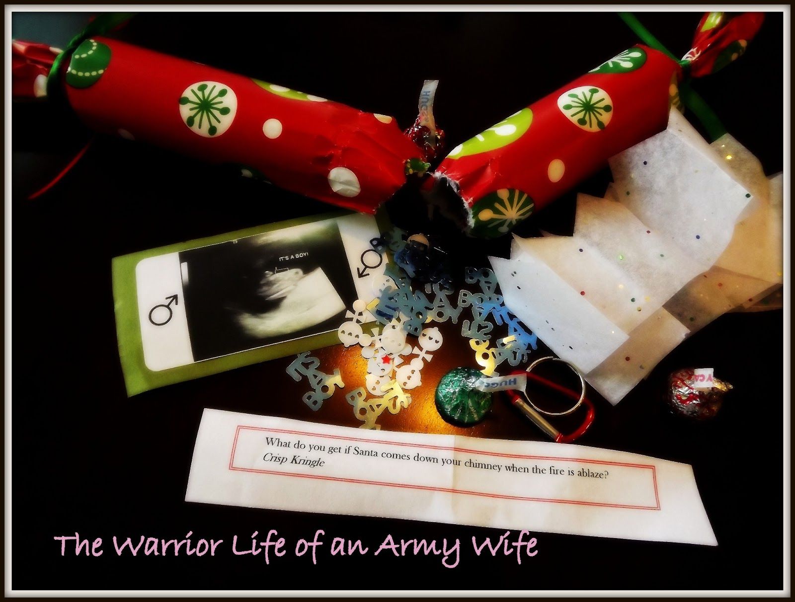 Diy Christmas Crackers Gender Reveal Diy Christmas Crackers Gender Reveal