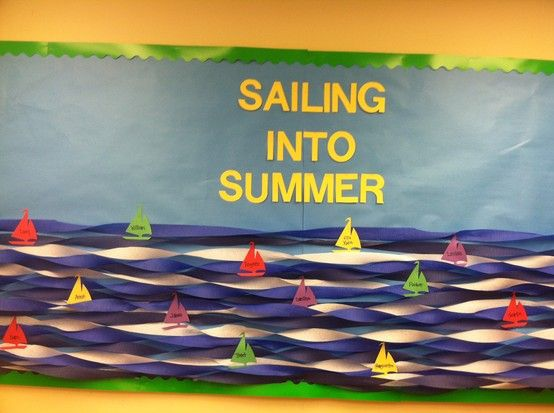 Summer Bulletin Boards, Preschool Bulletin Boards, Classroom Bulletin Boards, Summer Bulliten Board Ideas, Bullentin Boards, Classroom Decor, Summer Preschool, Preschool Crafts, Summer Crafts