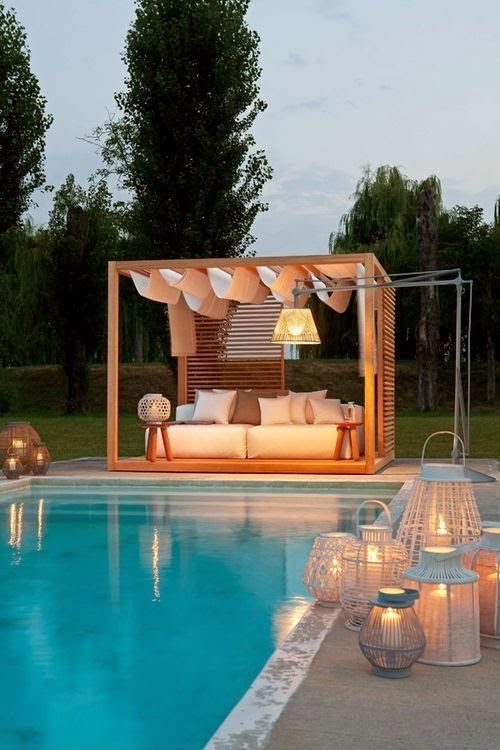 Romantic Backyard With Pool Outdoor Areas Everything