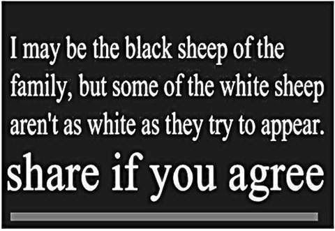 Pin by Vivian Snitker on HD Quotes | Black sheep of the family