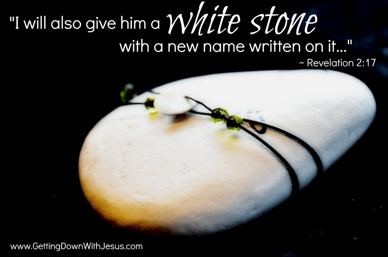 Image result for God gives a white stone with name on it kjv