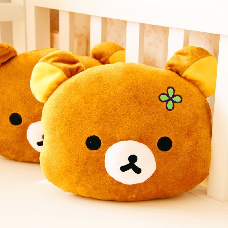 Eudora cute bear car neck pillow Car Headrest Pillow Brown Bear Car Neck