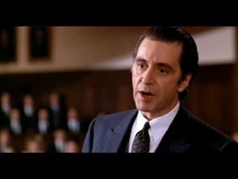 Scent of a Woman (I call them principles) | Al pacino, Movie speeches