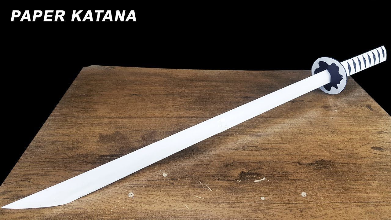 How To Make A Katana Out Of Paper How to make a katana out of paper ninja weapon diy – Artofit