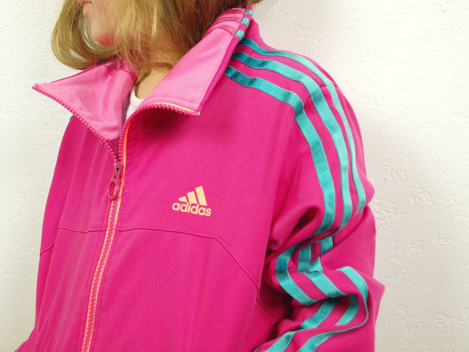 adidas pink jacket