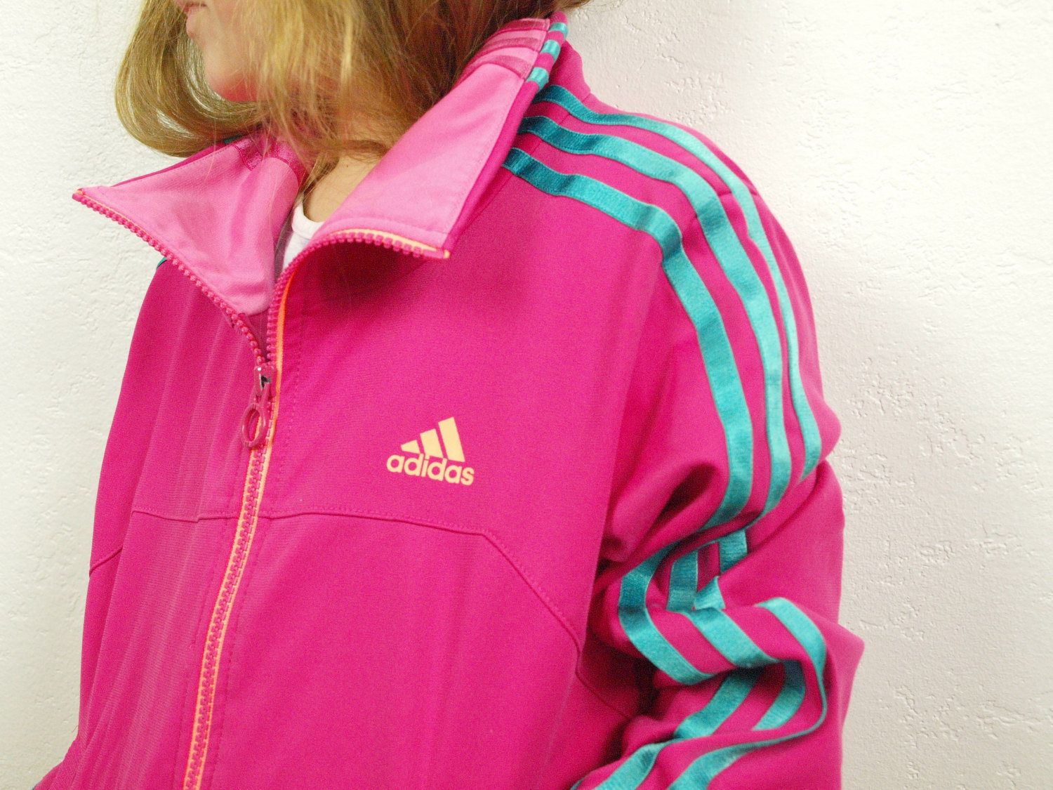 pink adidas rain jacket