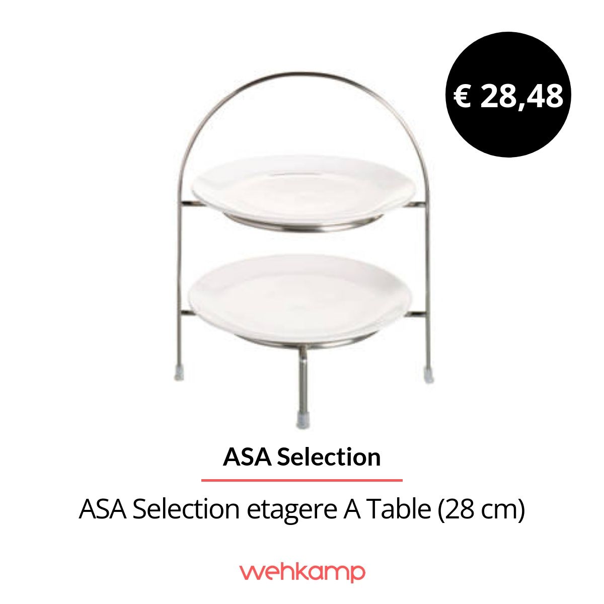 Serveer overheerlijke creaties op een stijlvolle manier met het ASA Selection Etagere A Table. De etagere is geschikt voor borden met een diameter van 21 cm en is 28 cm hoog. Doordat u zelf de borden uit kunt kiezen, is deze etagere geschikt voor elke gelegenheid! Asa, A Table, The Selection, Products, Gadget