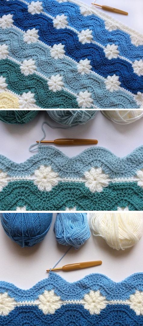 Free Pattern – Blanket from Embossed and Daisy Squares - Design Peak