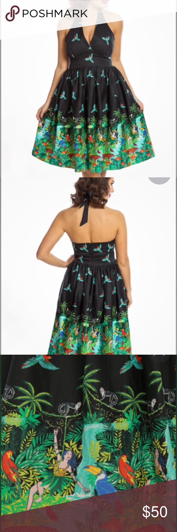 lindy bop marilyn jungle swing dress nwt size u k 8 us lindy bop size chart us