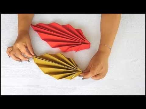 Servietten falten: 3 Deko Anleitungen - YouTube #pliageserviettepapier