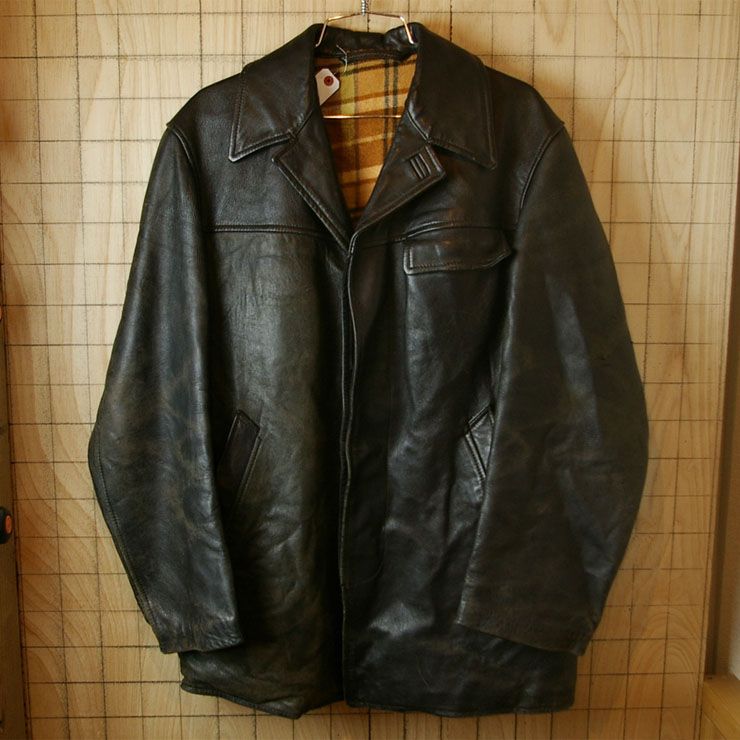 フランス製60sビンテージミリタリー古着裏地ウールレザーハーフジャケット|メンズL相当|lj-7 Leather Jacket, France, Jackets, Fashion