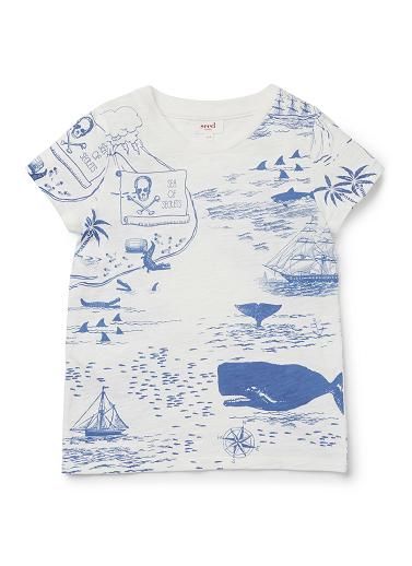 Map Full Printed Short Sleeve Crew Neck Tees Summer Tops for Boys Youth T-Shirts