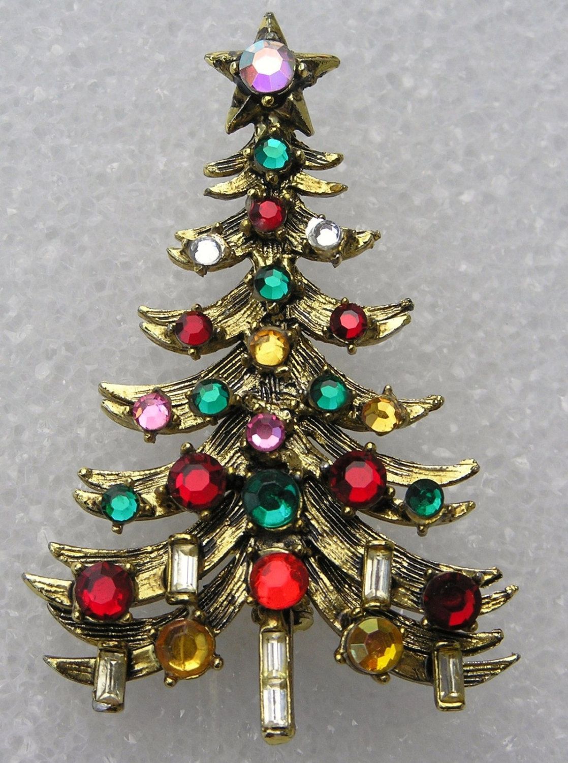 Vintage 1960s HollyCraft Christmas Tree Pin By JimRabun On Etsy Vintage 1960s HollyCraft Christmas Tree Pin By JimRabun On Etsy