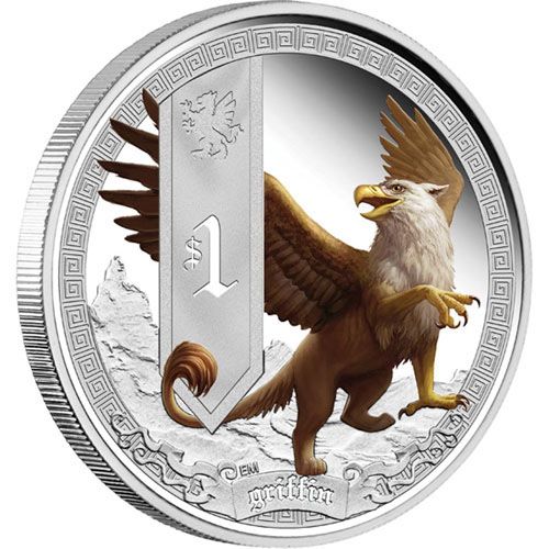 Tuvalu 2013 Werewolf Legend Dollar 1oz Silver Coin,Proof