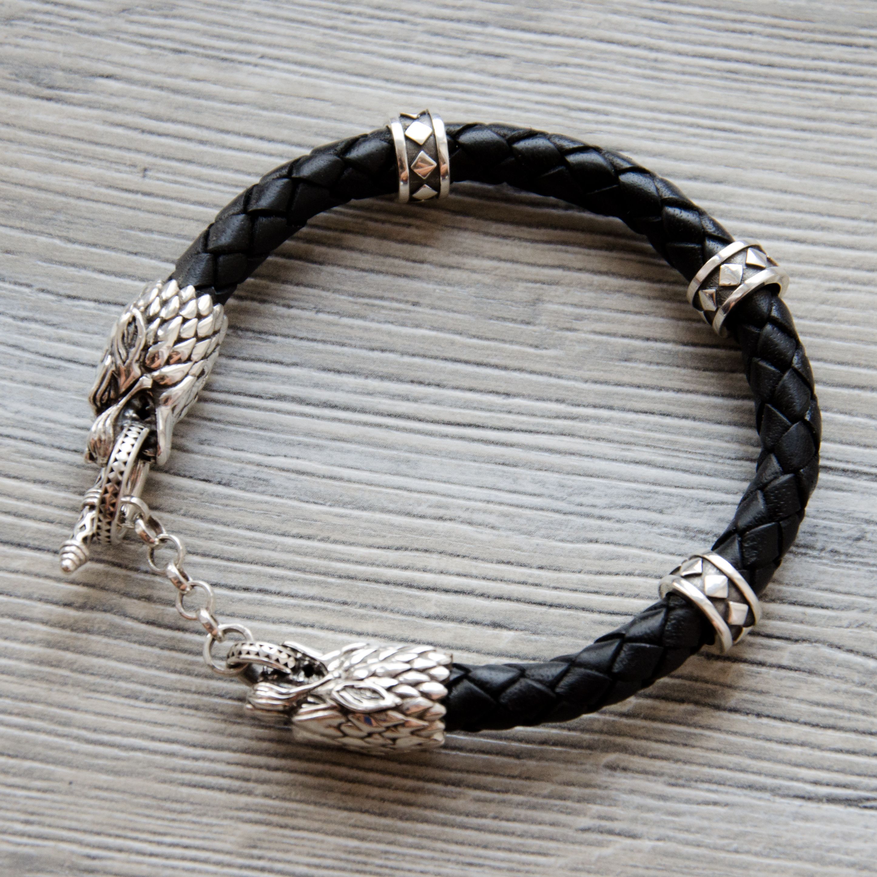 Wolf Toggle Bracelet | Handmade leather bracelets, Bracelets, Jewelry