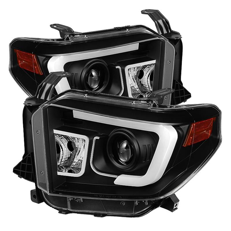 Spyder Toyota Tundra 2014-2016 Projector Headlights Light Bar DRL Black