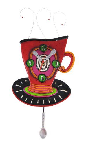 52 99 Allen Designs Wake Up Cup Pendulum Wall Clock Coffee From Get It Here Astor Colorful Clocks - Red Coffee Cup Wall Clock 52 99 Allen Designs Wake Up Cup Pendulum Wall Clock Coffee From Get It Here Astor Colorful Clocks - Red Coffee Cup Wall Clock